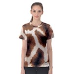 Giraffe Skin Texture Women s Sport Mesh T-Shirt