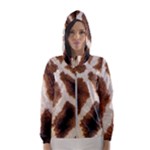 Giraffe Skin Texture Women s Hooded Windbreaker