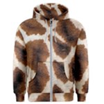 Giraffe Skin Texture Men s Zipper Hoodie