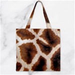 Giraffe Skin Texture Zipper Grocery Tote Bag