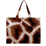 Giraffe Skin Texture Zipper Mini Tote Bag