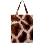 Giraffe Skin Texture Zipper Classic Tote Bag