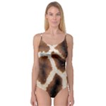 Giraffe Skin Texture Camisole Leotard 