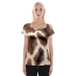 Giraffe Skin Texture Cap Sleeve Top