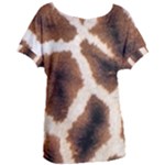 Giraffe Skin Texture Women s Oversized T-Shirt