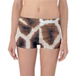 Giraffe Skin Texture Boyleg Bikini Bottoms