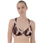 Giraffe Skin Texture Sweetheart Sports Bra