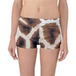 Giraffe Skin Texture Reversible Boyleg Bikini Bottoms