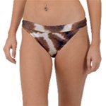 Giraffe Skin Texture Band Bikini Bottoms