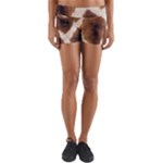 Giraffe Skin Texture Yoga Shorts