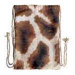 Giraffe Skin Texture Drawstring Bag (Large)