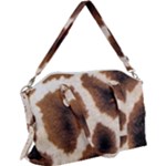 Giraffe Skin Texture Canvas Crossbody Bag