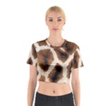 Giraffe Skin Texture Cotton Crop Top