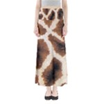 Giraffe Skin Texture Full Length Maxi Skirt