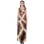 Giraffe Skin Texture Empire Waist Maxi Dress