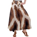 Giraffe Skin Texture Women s Satin Palazzo Pants