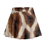 Giraffe Skin Texture Mini Flare Skirt