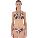 Giraffe Skin Texture Perfectly Cut Out Bikini Set