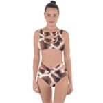 Giraffe Skin Texture Bandaged Up Bikini Set 