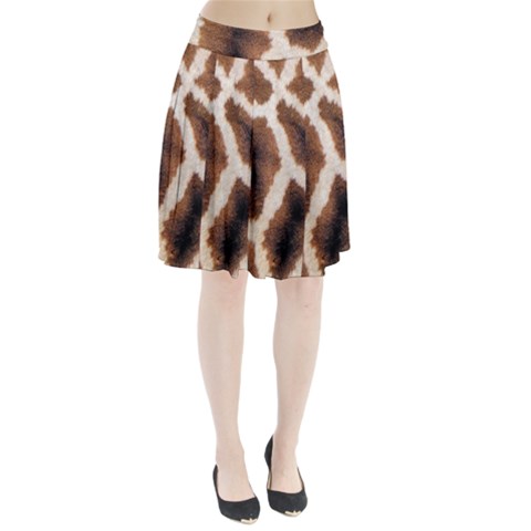 Giraffe Skin Texture Pleated Skirt from ArtsNow.com