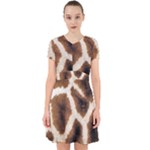 Giraffe Skin Texture Adorable in Chiffon Dress