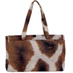 Giraffe Skin Texture Canvas Work Bag