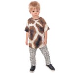 Giraffe Skin Texture Kids  Raglan T-Shirt