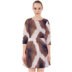 Giraffe Skin Texture Smock Dress