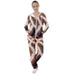 Giraffe Skin Texture Women s Tracksuit