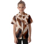 Giraffe Skin Texture Kids  Short Sleeve Shirt