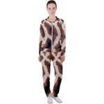 Giraffe Skin Texture Casual Jacket and Pants Set