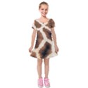 Kids  Short Sleeve Velvet Dress 