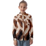 Giraffe Skin Texture Kids  Long Sleeve Shirt