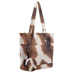 Giraffe Skin Texture Everyday Shoulder Bag with Pouch Bag