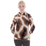 Giraffe Skin Texture Women s Hooded Pullover