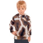 Giraffe Skin Texture Kids  Hooded Pullover