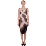 Giraffe Skin Texture Sleeveless Pencil Dress