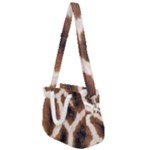 Giraffe Skin Texture Rope Handles Shoulder Strap Bag