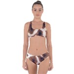 Giraffe Skin Texture Criss Cross Bikini Set