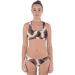 Giraffe Skin Texture Cross Back Hipster Bikini Set