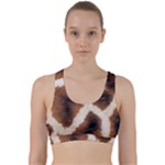 Giraffe Skin Texture Back Weave Sports Bra