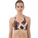 Giraffe Skin Texture Back Web Sports Bra