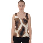 Giraffe Skin Texture Velvet Tank Top