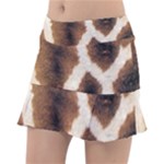 Giraffe Skin Texture Classic Tennis Skirt