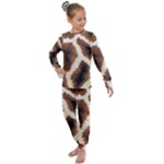 Giraffe Skin Texture Kids  Long Sleeve Set 