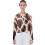 Giraffe Skin Texture Women s Slouchy Sweat