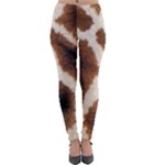 Giraffe Skin Texture Lightweight Velour Leggings