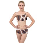 Giraffe Skin Texture Layered Top Bikini Set