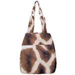 Giraffe Skin Texture Center Zip Backpack