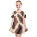 Giraffe Skin Texture Kids  Smock Dress